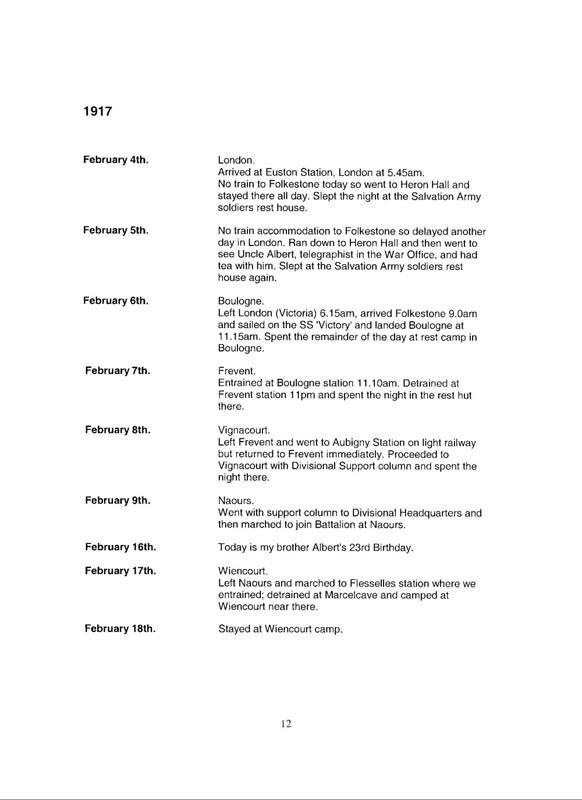 War Diary 025