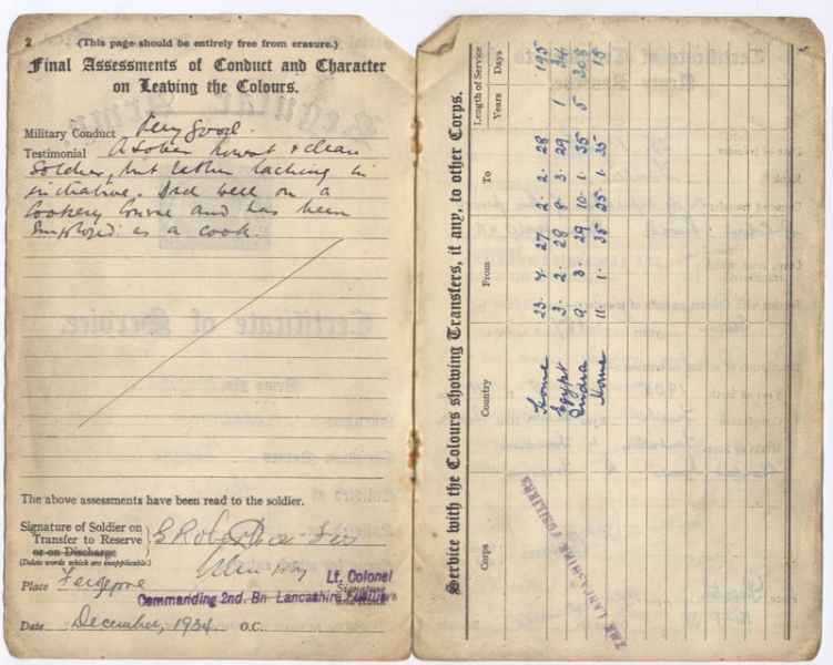 George Robertson Army Papers (3)