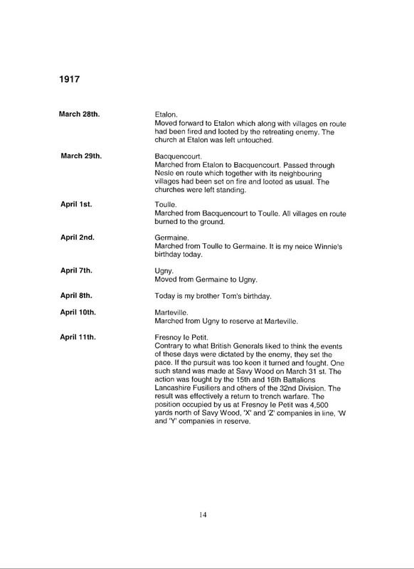 War Diary 027