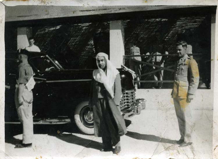 King Abdullah COL Bamford Fus Sharkey from Hulme 1951