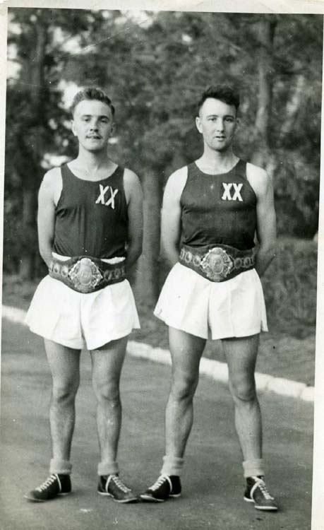 Middle East Boxing Champions 1951 Knobby Norris, Tug Wilson.