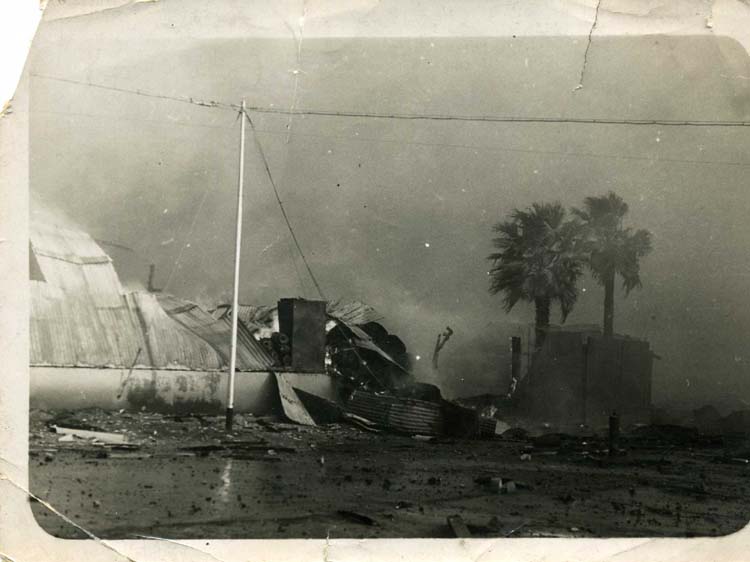 PENN BKS DEC 47 AFTER BOMBING RAID